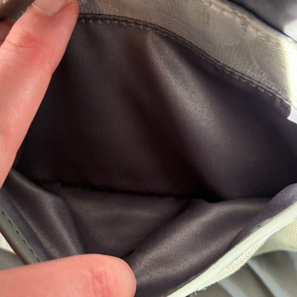 Coach Cream and Gray Wristlet Clutch - Picture 9 of 9